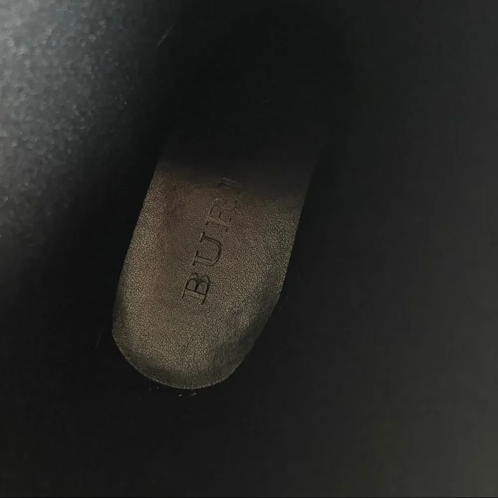 Burberry Kenyon Nova Check Belt Rain Snow Black Rubber Rain Boots Size 38/8 - Picture 12 of 14